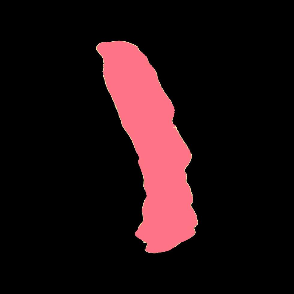 Pink brush stroke isolated on white vector