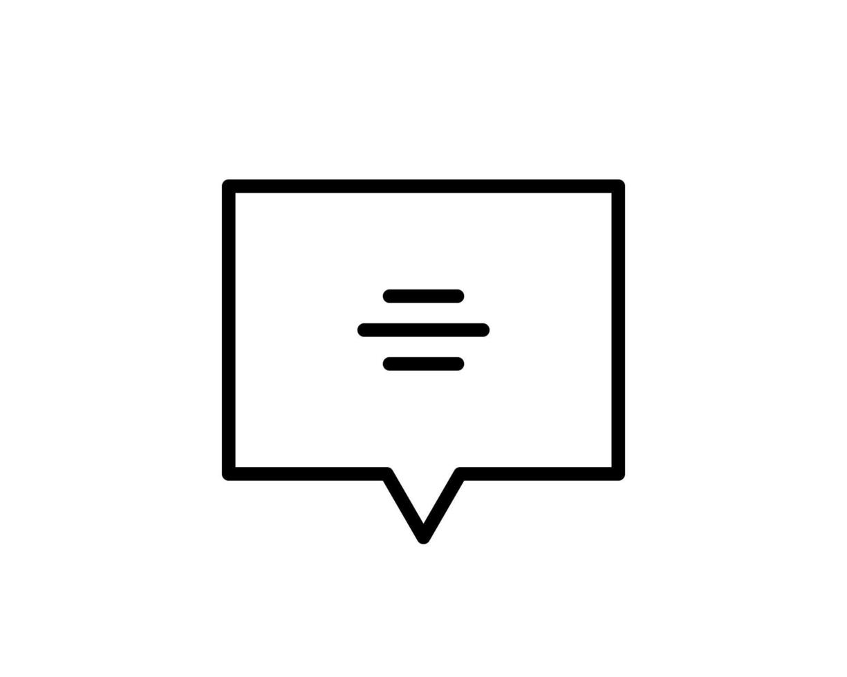 Speech bubbles icon flat icon. Single high quality outline symbol of info for web design or mobile app. Thin line signs of chat for design logo, visit card, etc. Outline logo of message vector