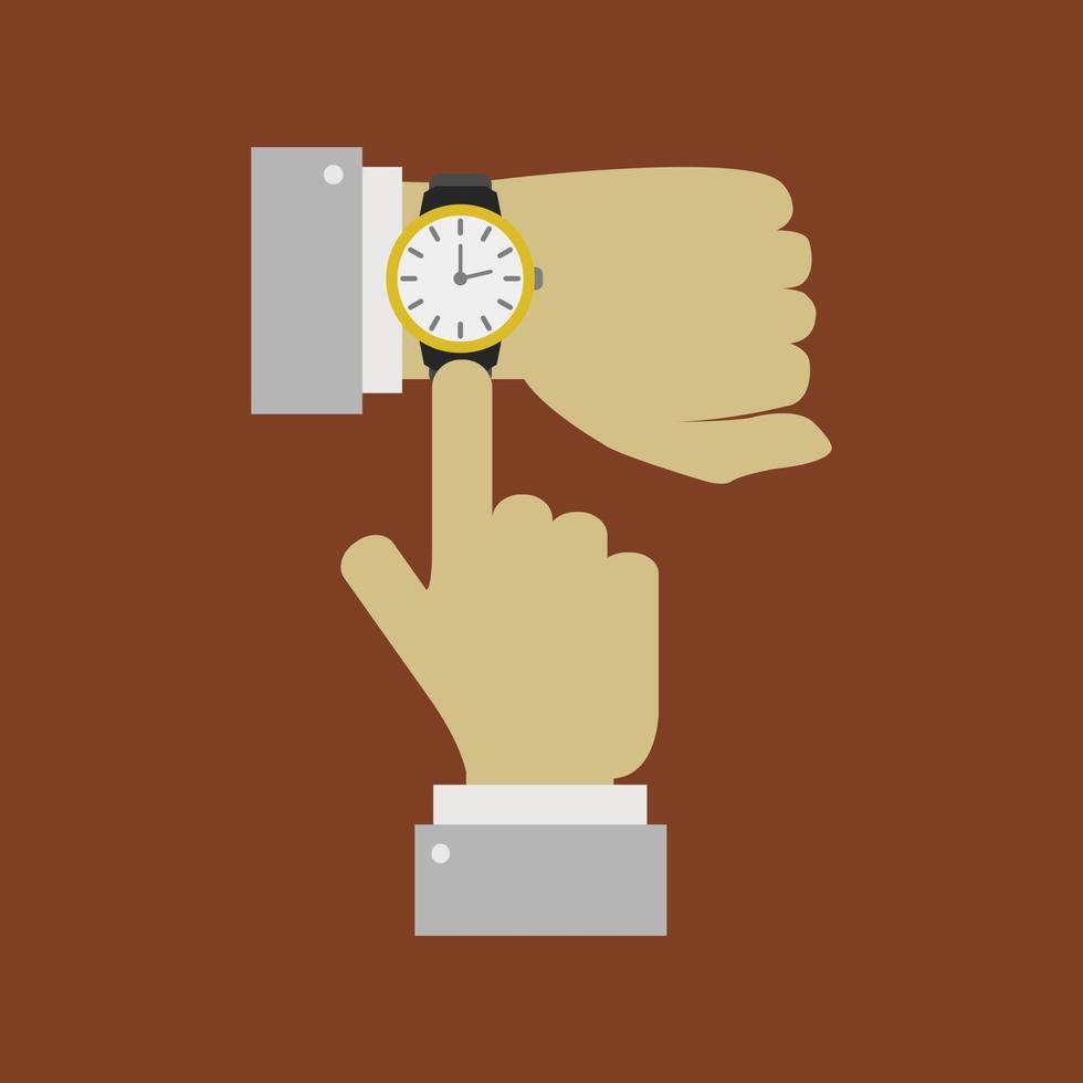 Watch wrist watch time vector