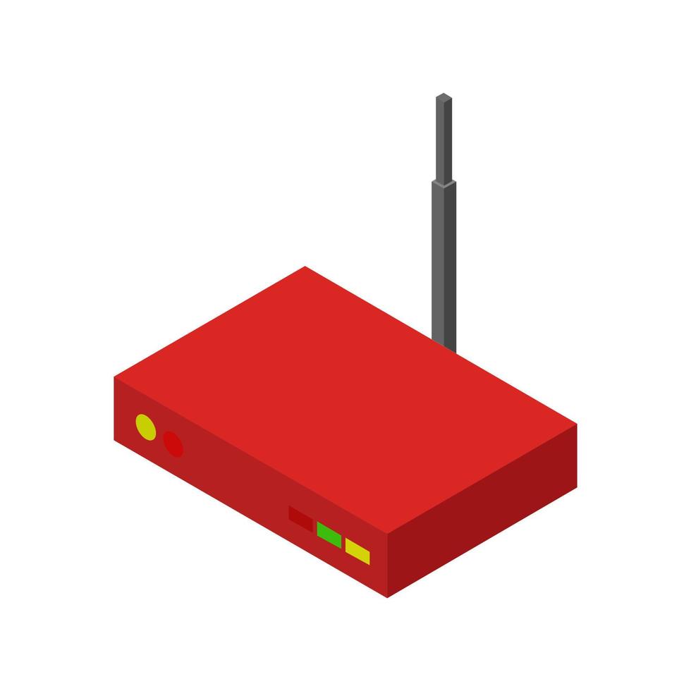 Isometric router on a white background vector