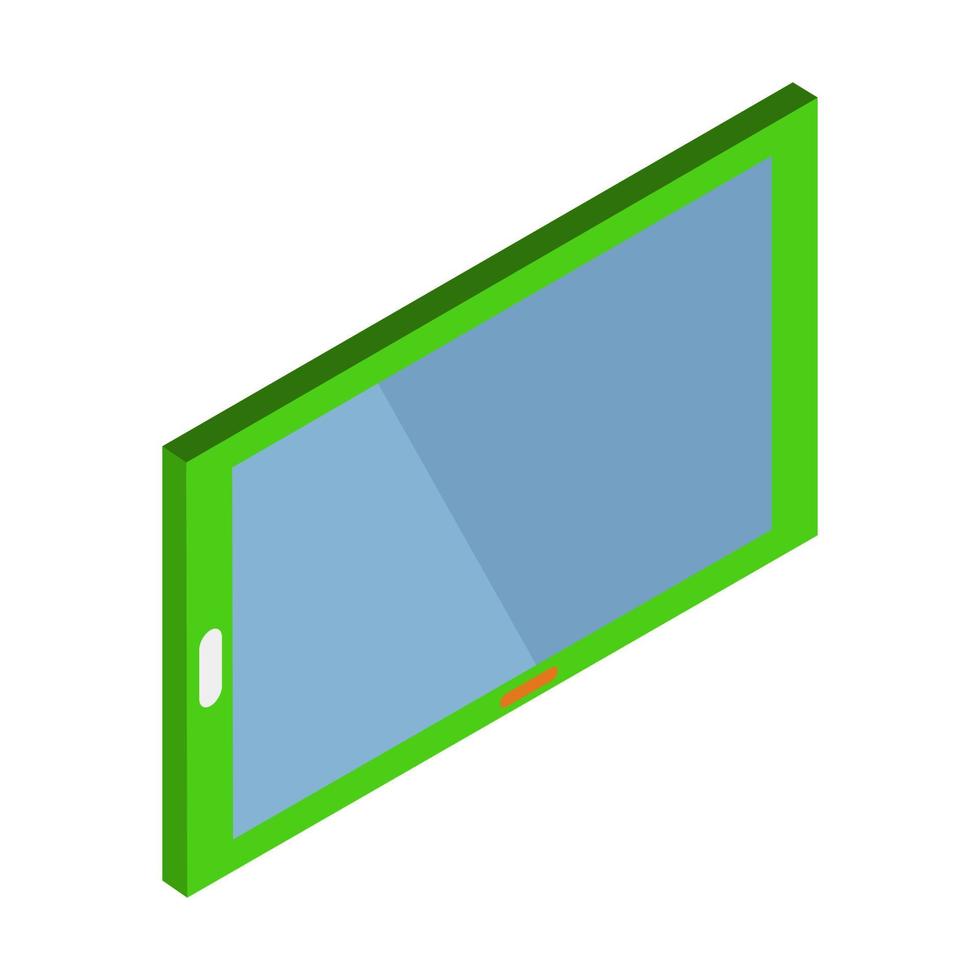 Isometric tablet on a white background vector