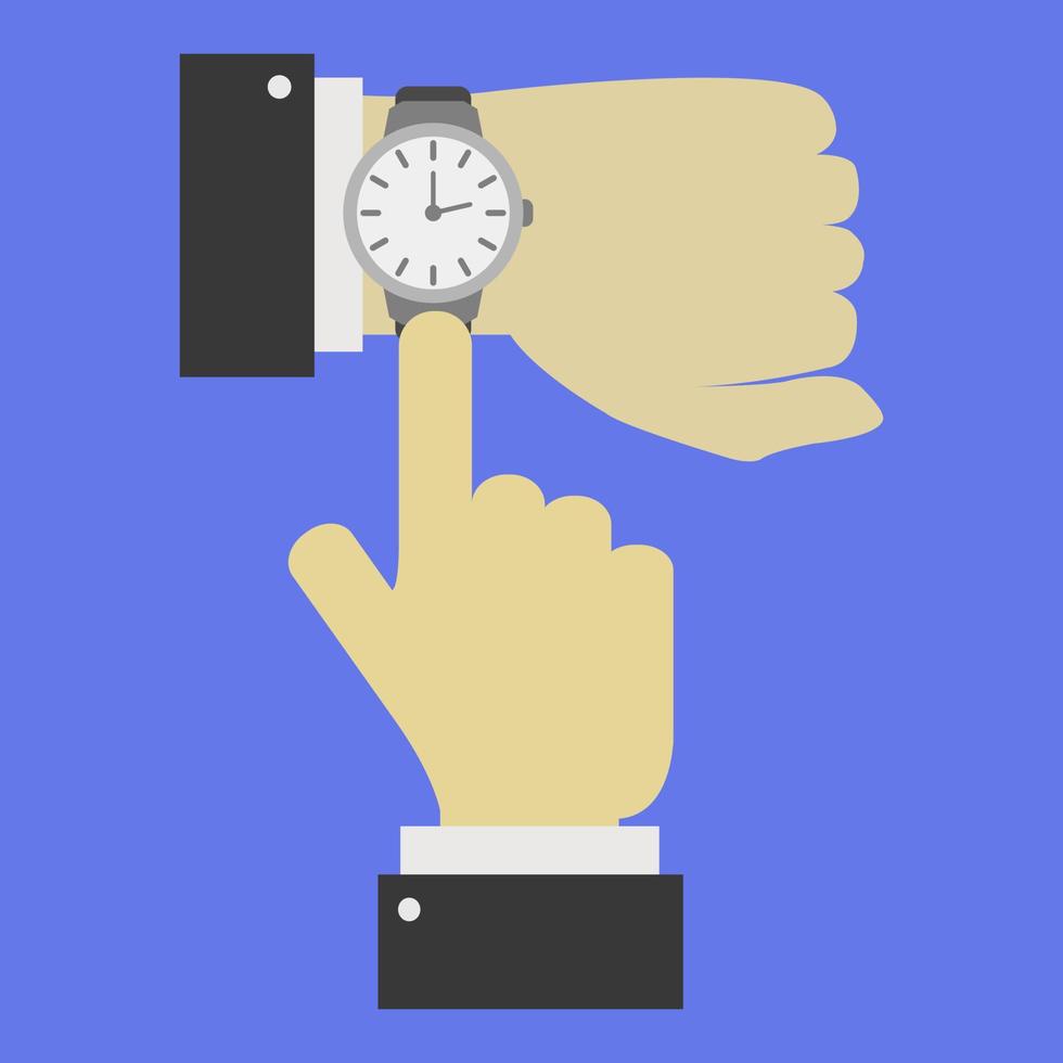 Watch wrist watch time vector