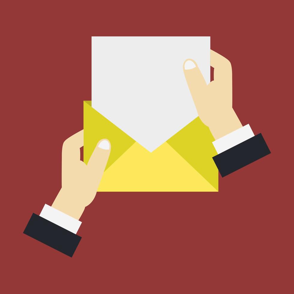 Open message envelope vector