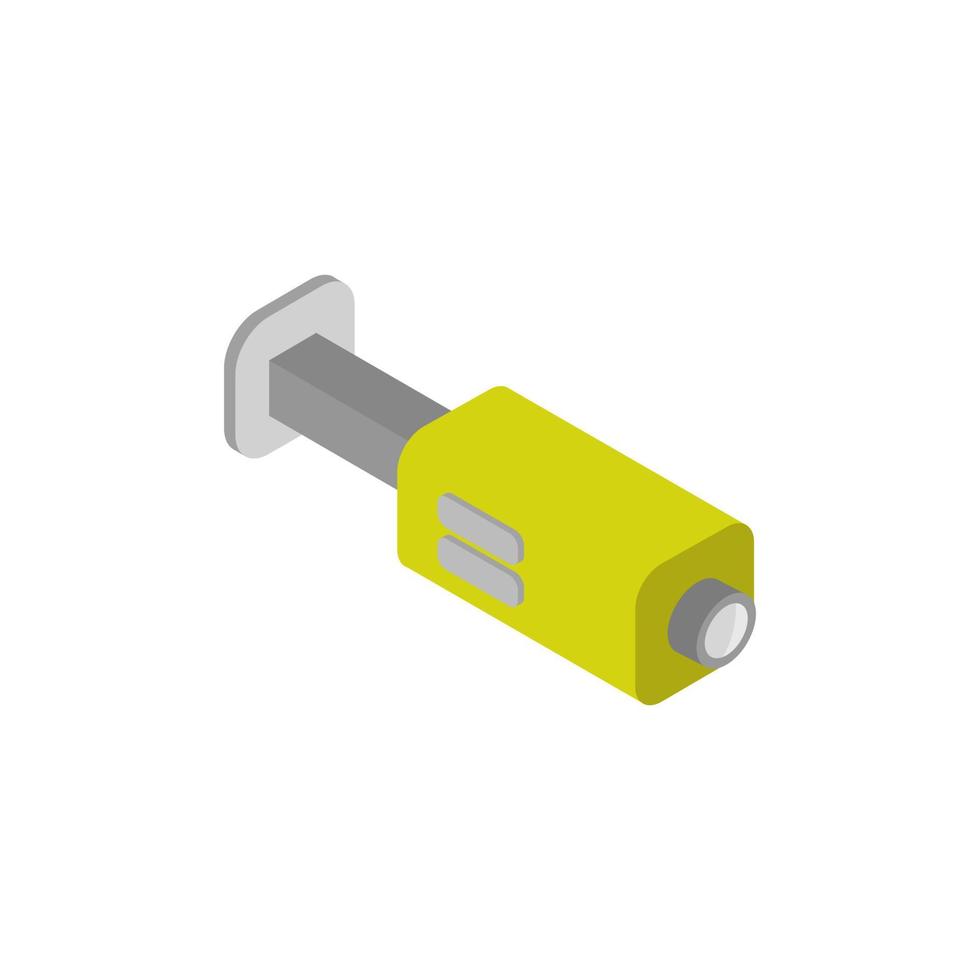 Isometric surveillance camera on a white background vector