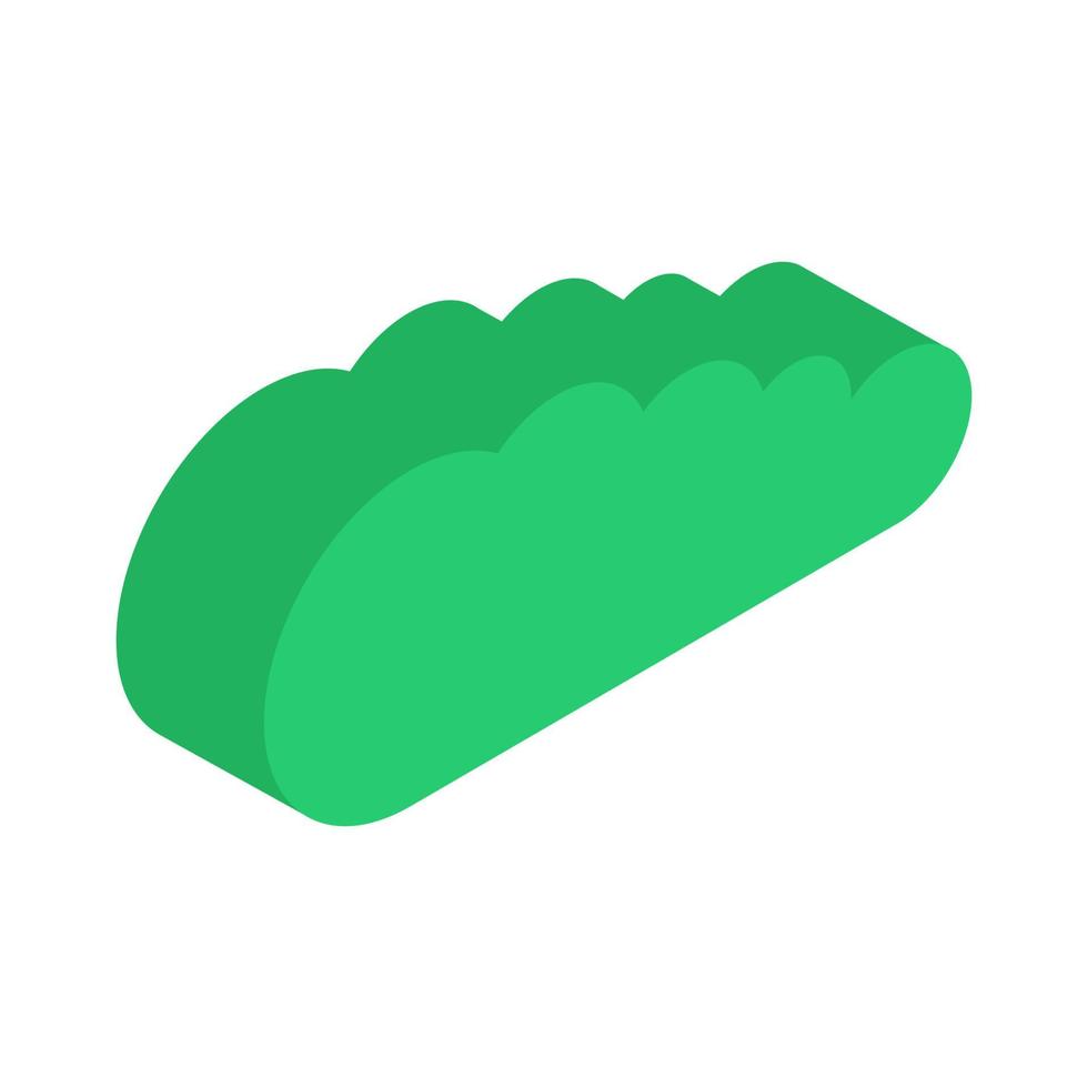 Isometric cloud on white background vector