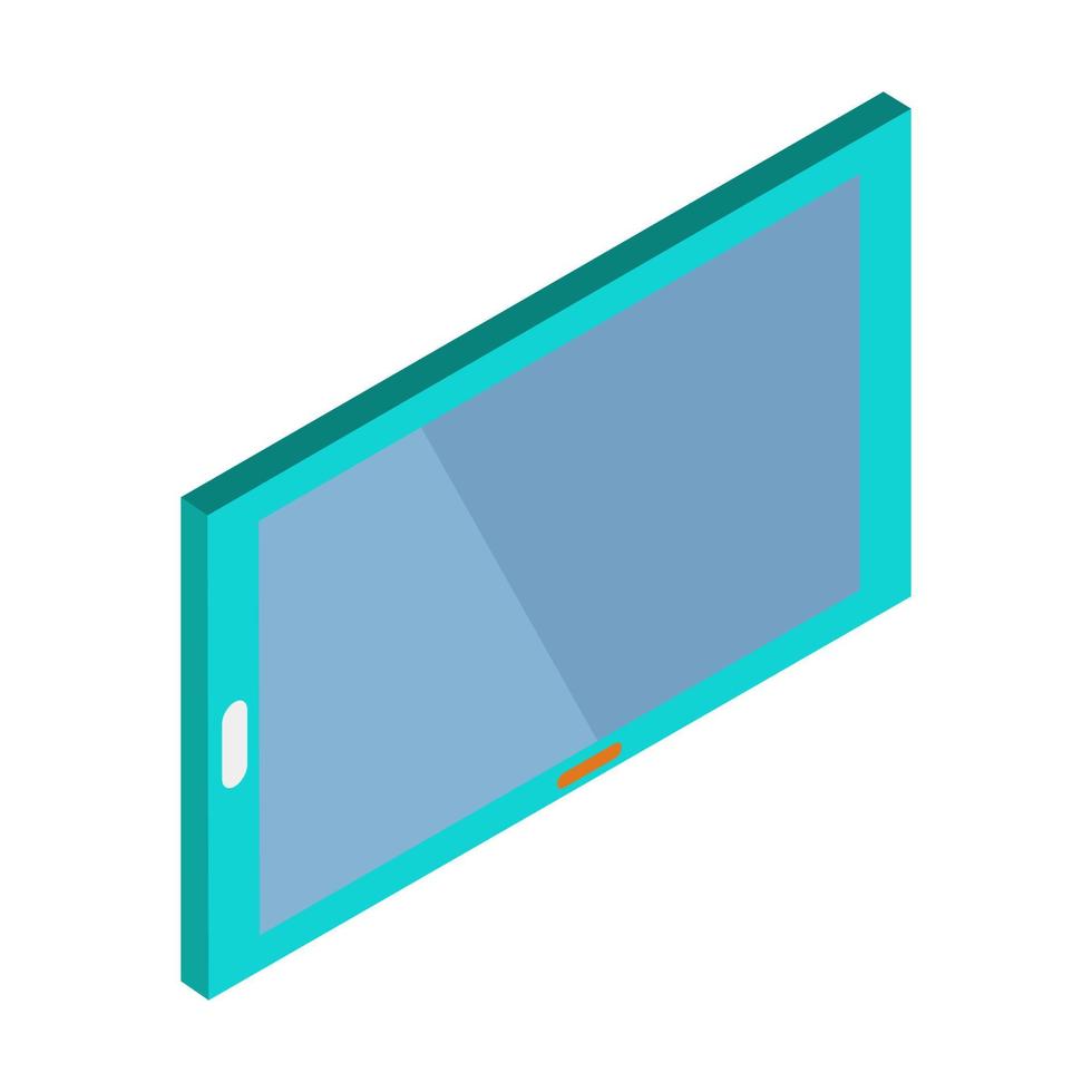 Isometric tablet on a white background vector