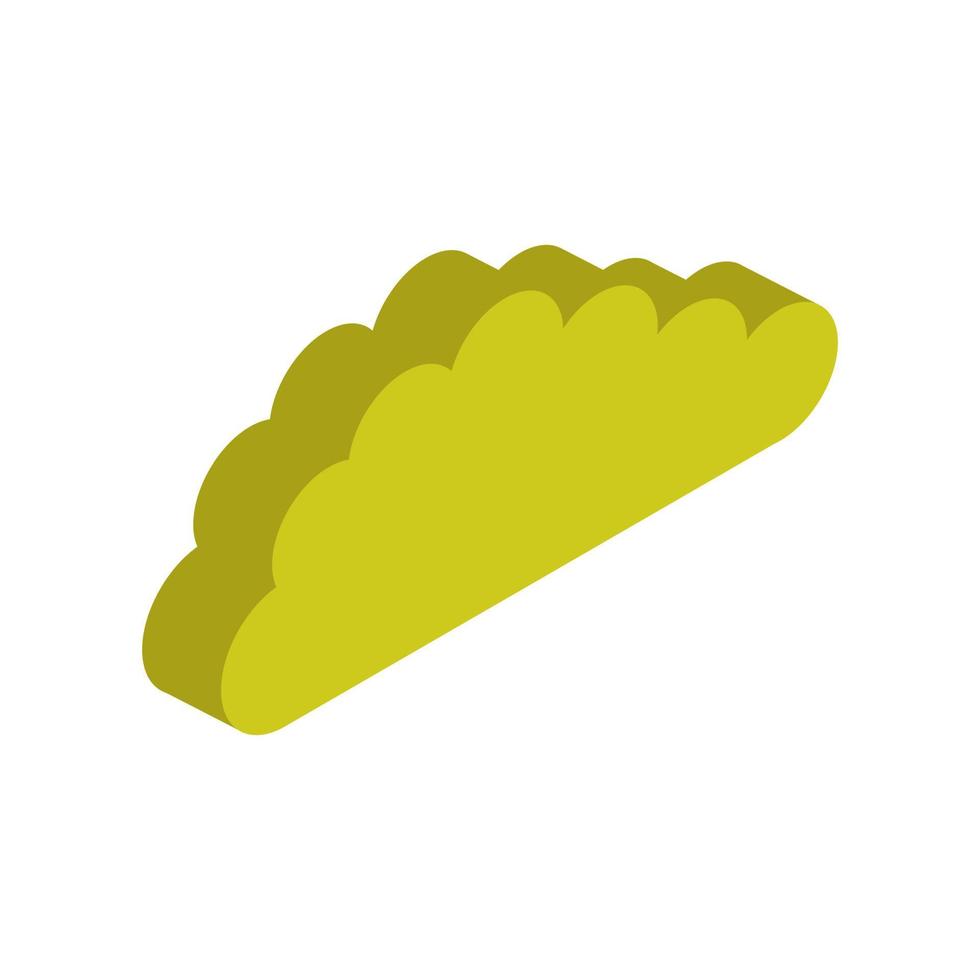 Isometric cloud on white background vector