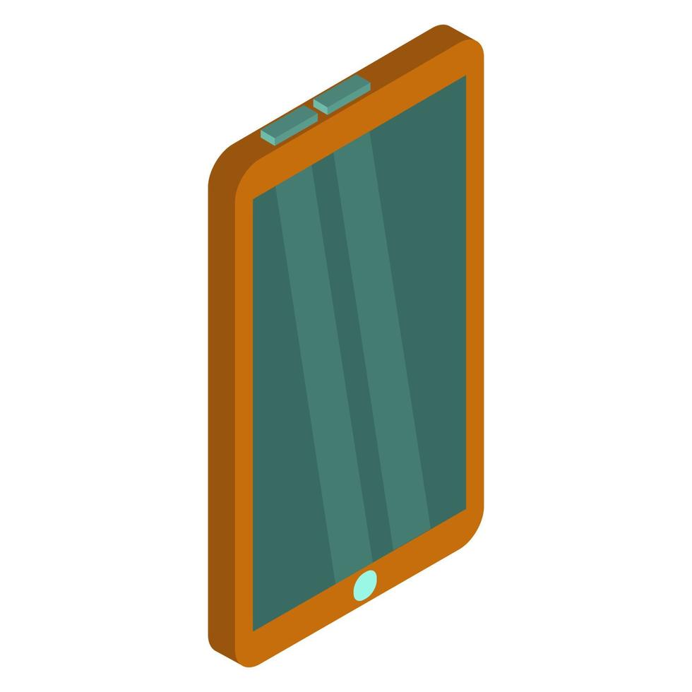 Isometric tablet on a white background vector