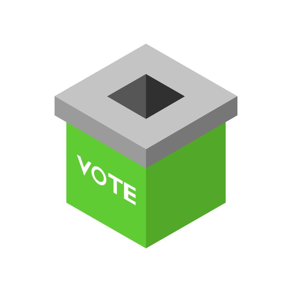 Vote isometric on white background vector