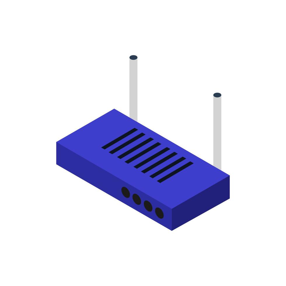 Isometric router on a white background vector