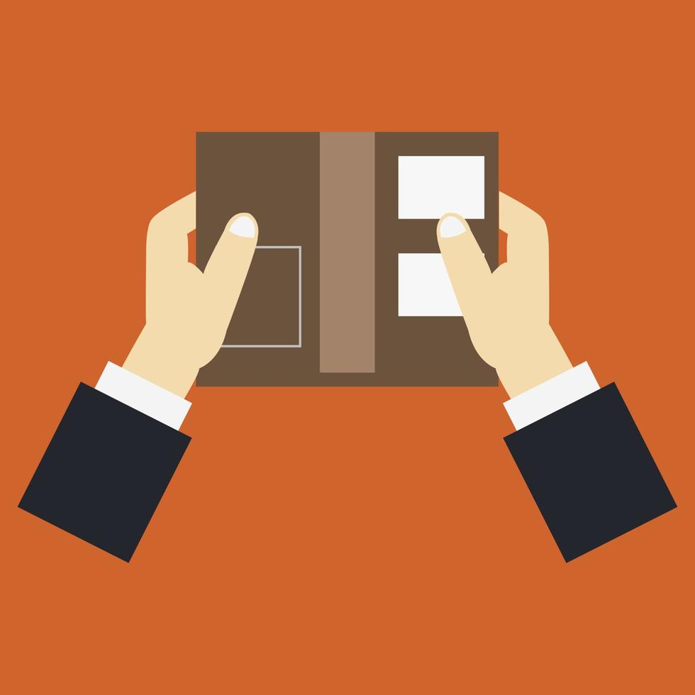 Box in hand vector