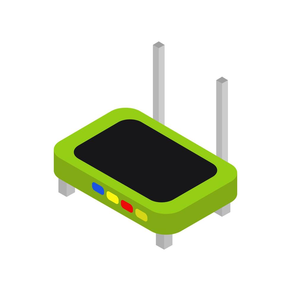 Isometric router on a white background vector