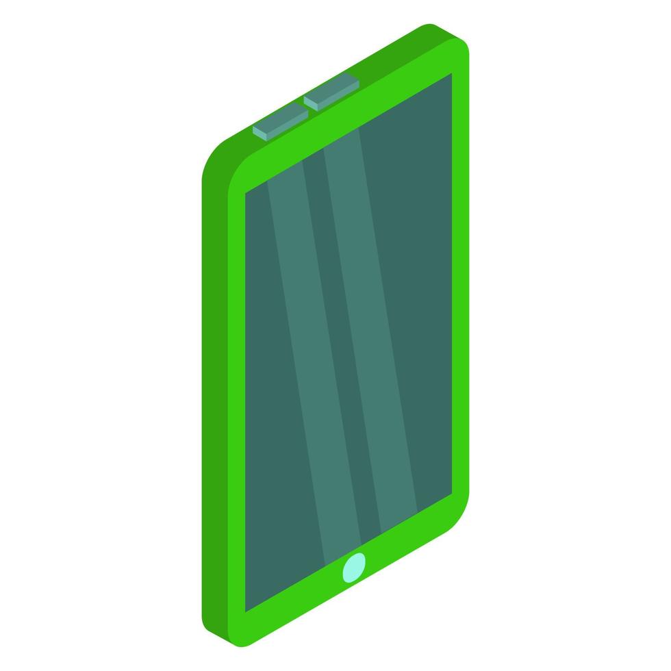 Isometric tablet on a white background vector