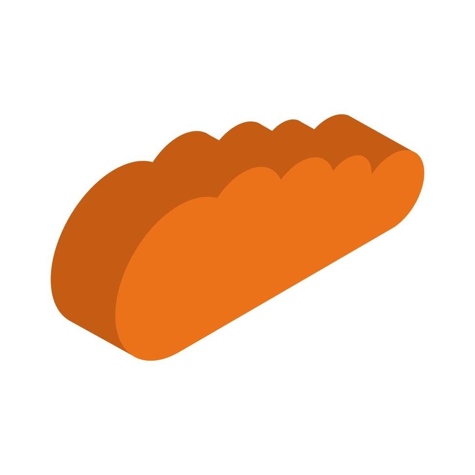 Isometric cloud on white background vector