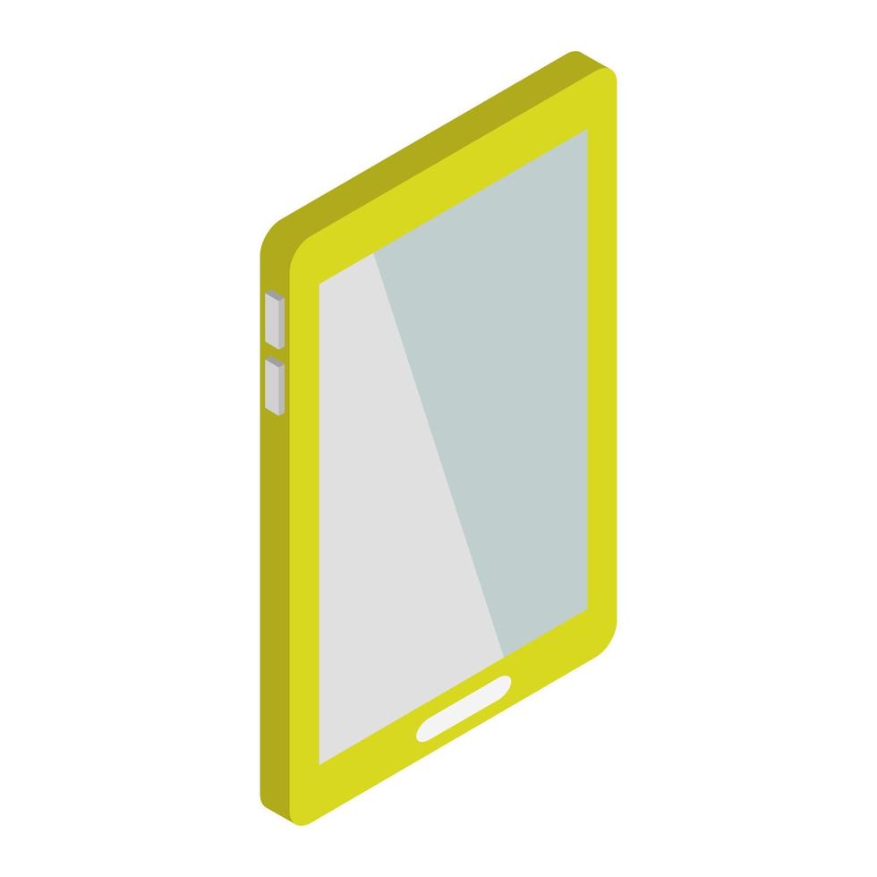 Isometric tablet on a white background vector