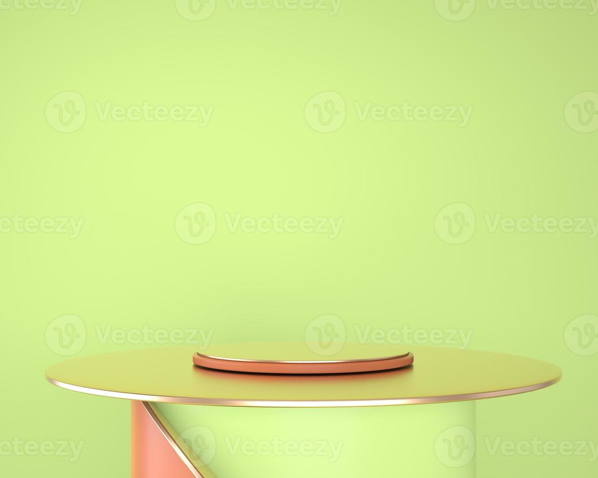 Abstract geometric shapes of product display with minimal and modern concepts, pedestal, podium, stand, 3D rendering. photo