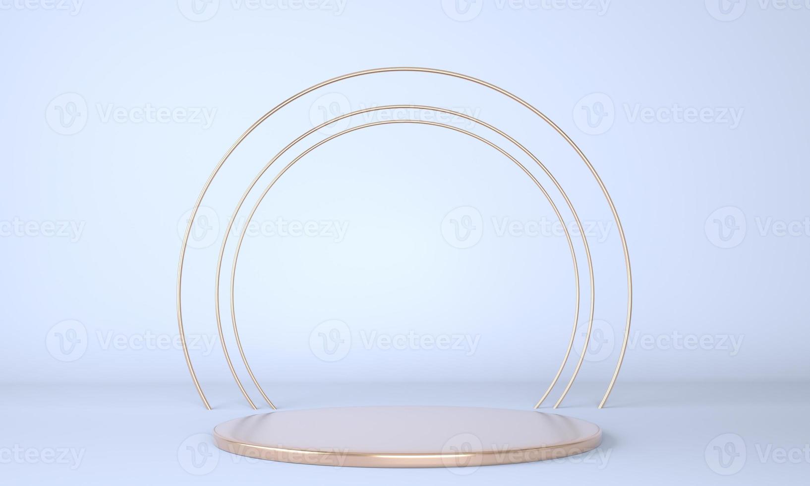 Product podium on pastel background 3d. Abstract minimal geometry concept. Studio stand platform theme. Exhibition and business marketing presentation stage. photo