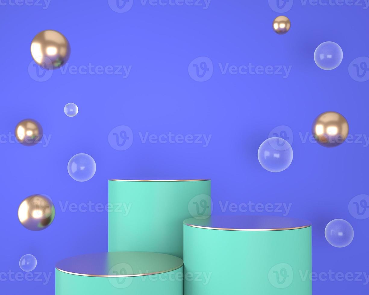 Abstract geometric shapes of product display with minimal and modern concepts, pedestal, podium, stand, 3D rendering. photo