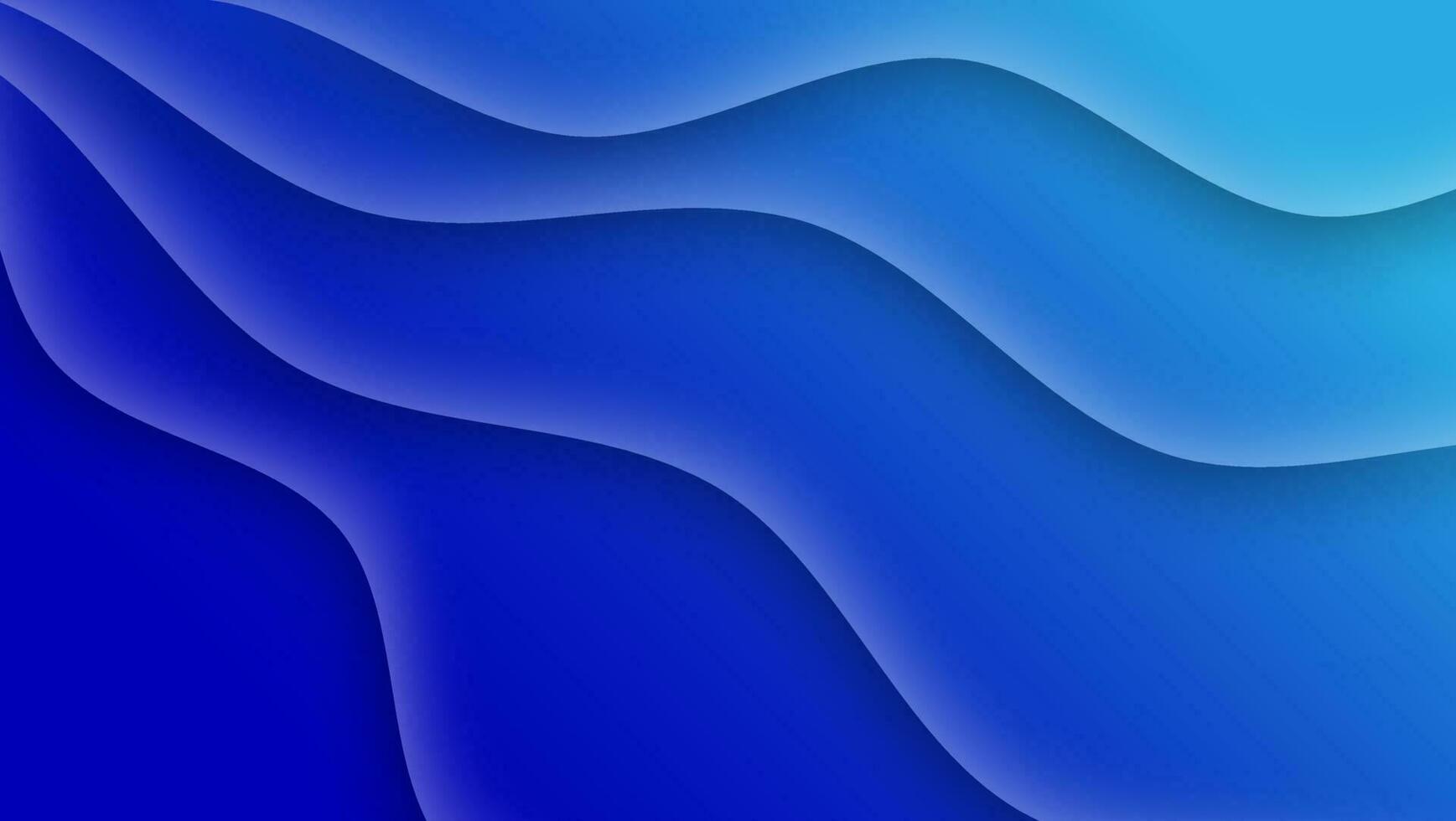 minimal blue background with wavy line vector