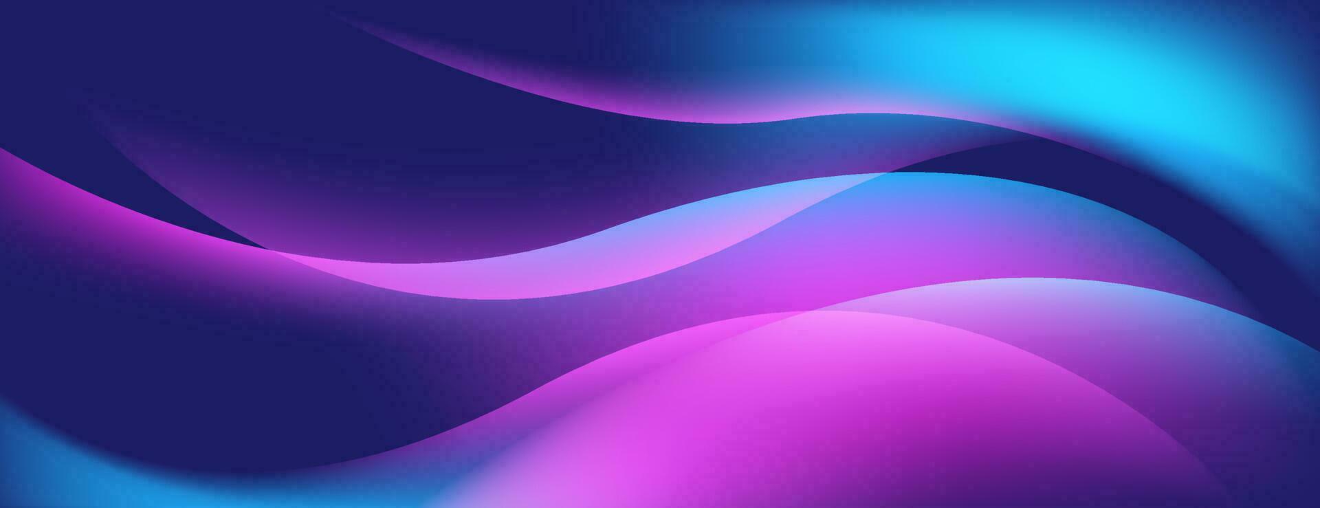 Neon wave abstract background, dynamic wave and light motion background. Vector design template