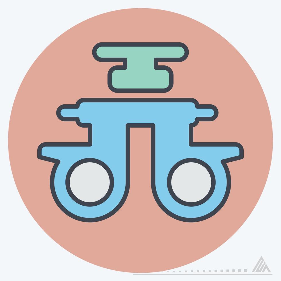 Icon Vector of Eye Exam 6 - Color Mate Style