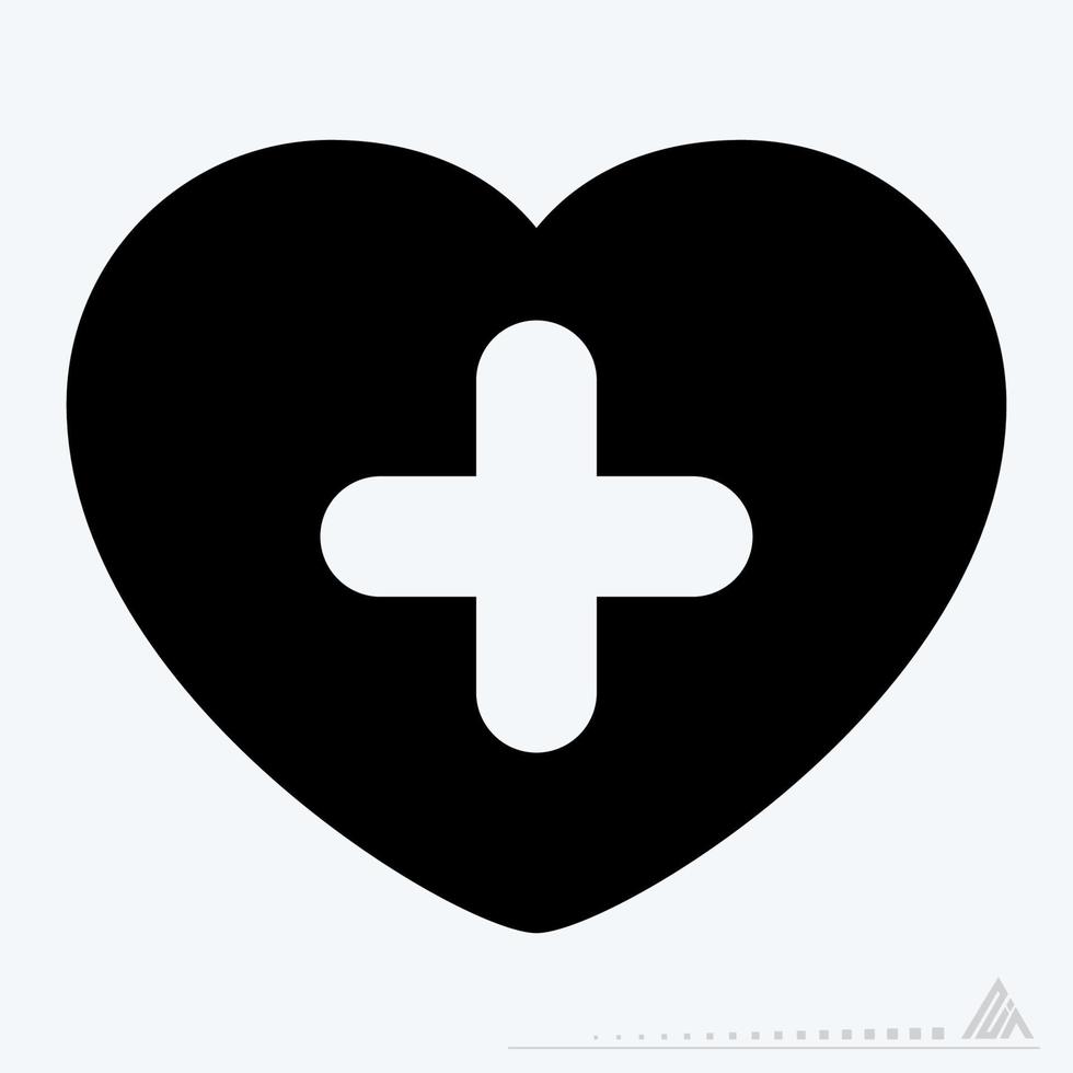 Icon Vector of Pulse - Glyph Style