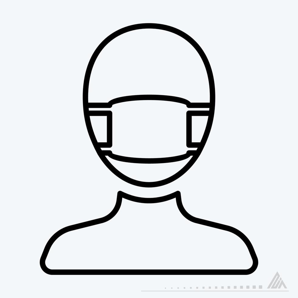 Icon Vector of Surgeon - Line Style