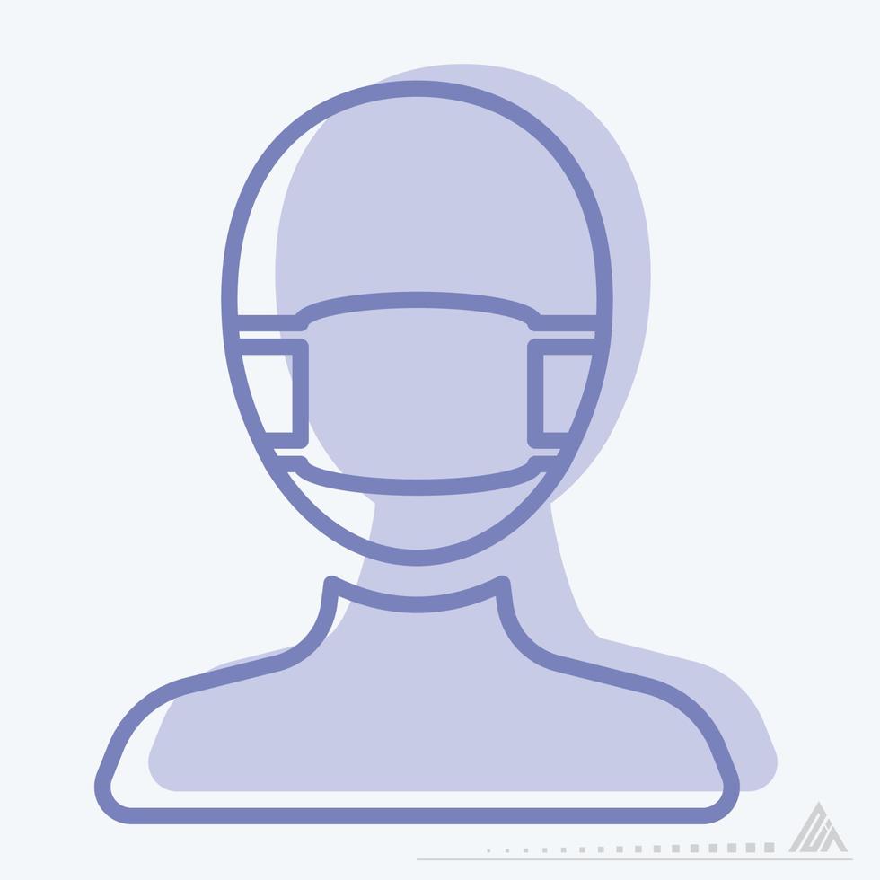 Icon Vector of Surgeon - Two Tone Style