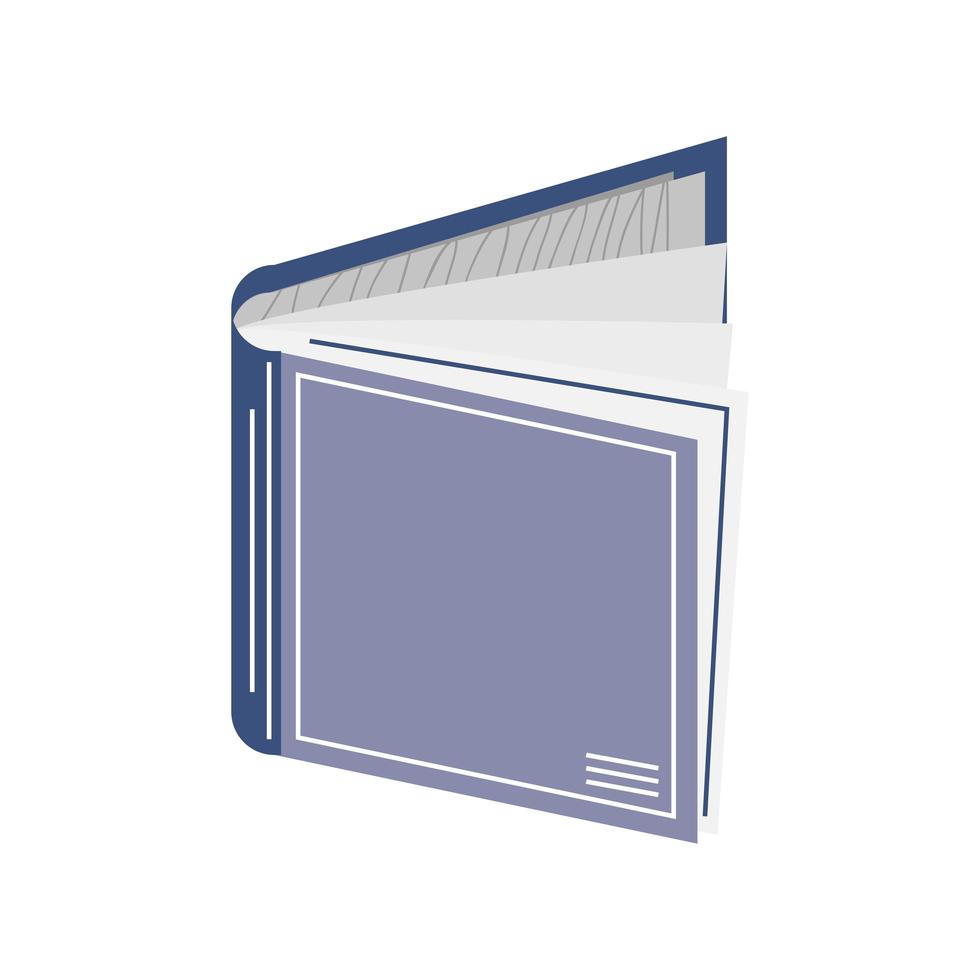 book publication literature cartoon icon isolated style vector