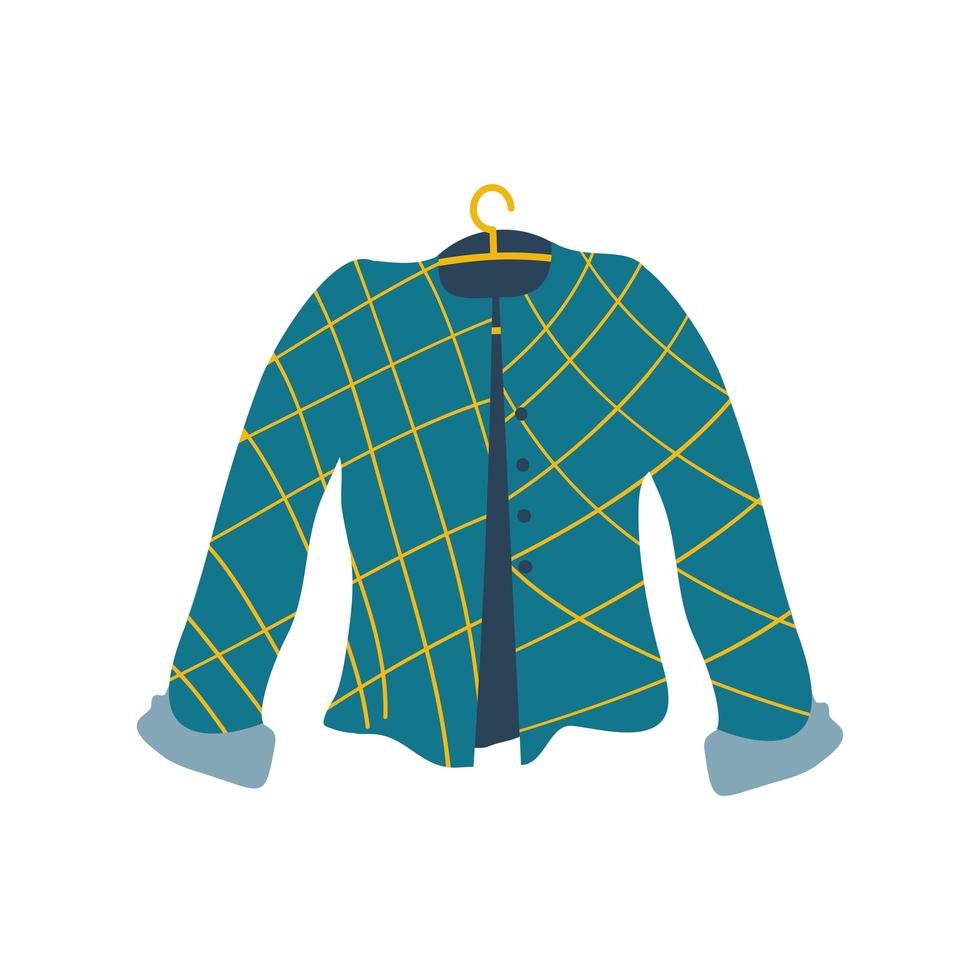 jacket in hanger vector