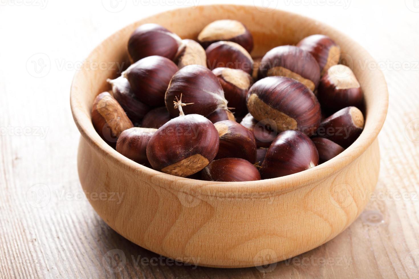 Chestnuts in the bowl photo