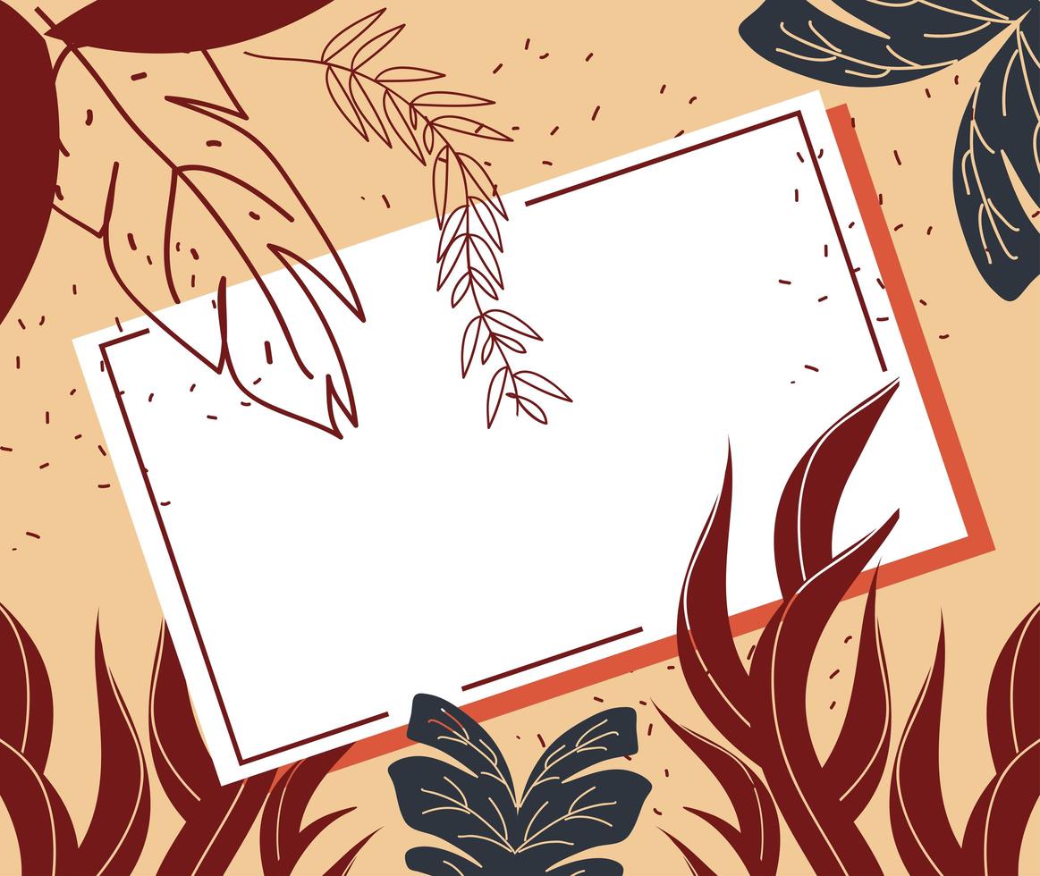 abstract cover botanic vector