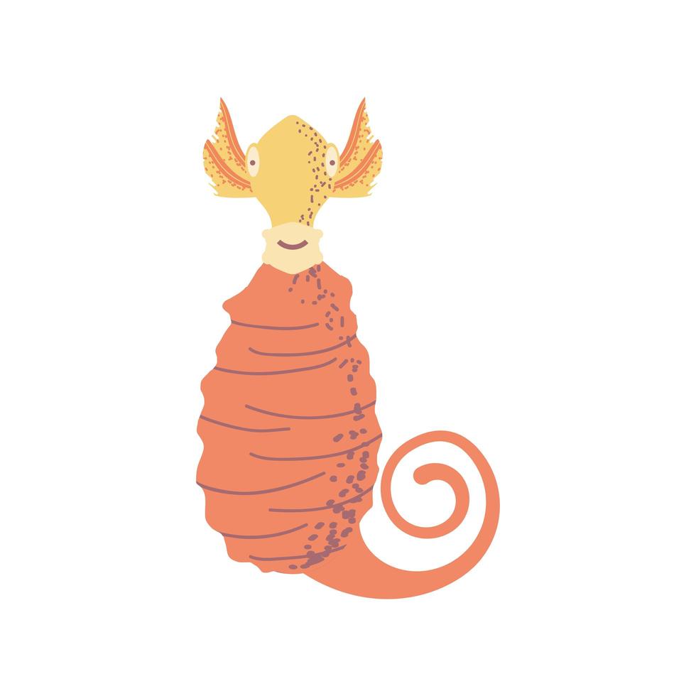 underwater world sea fish icon flat vector