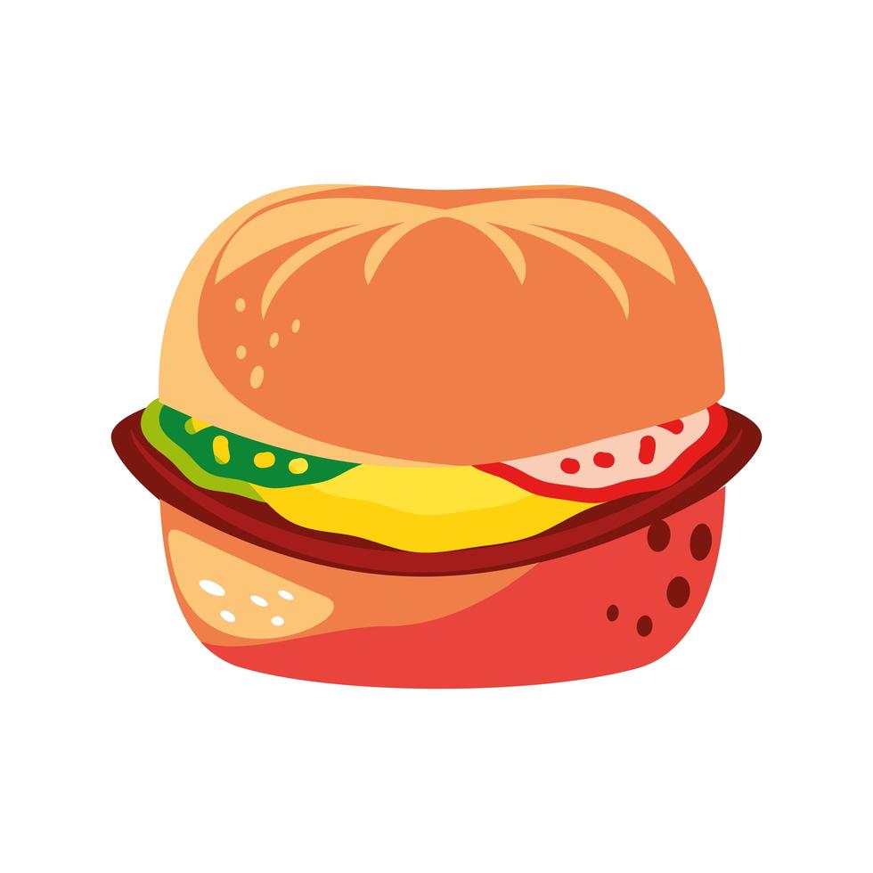 burger fast food vector
