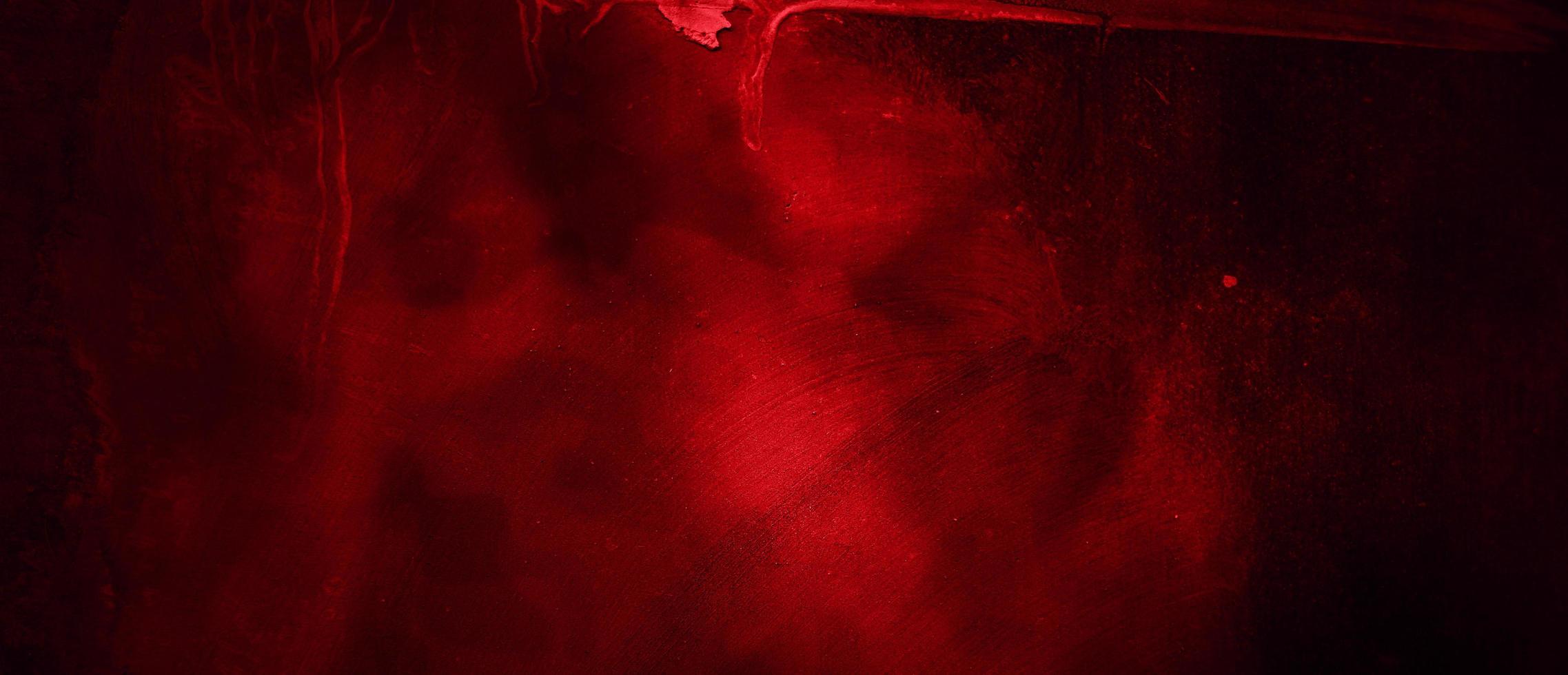 Scary Red and black horror background. Dark grunge red concrete photo