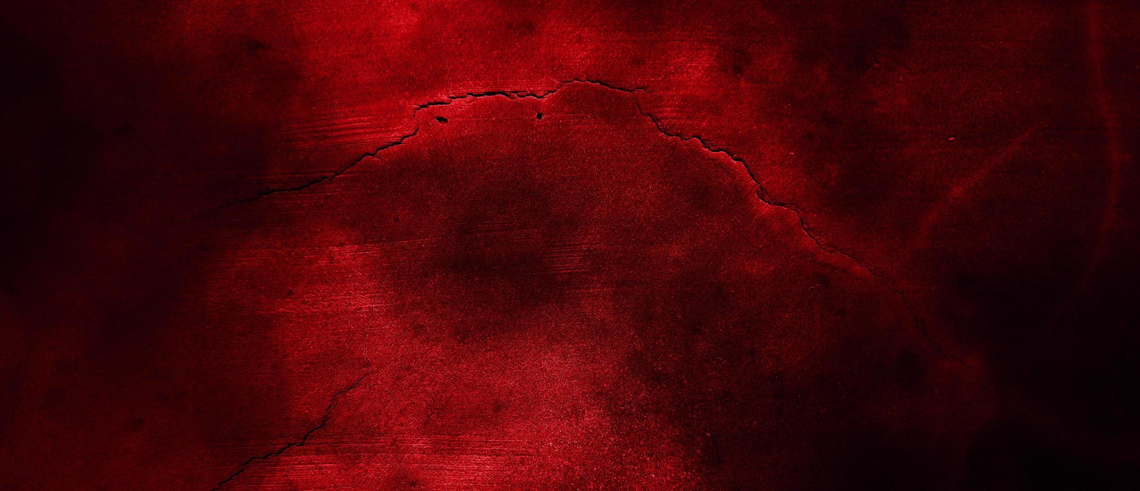 Scary Red and black horror background. Dark grunge red concrete photo