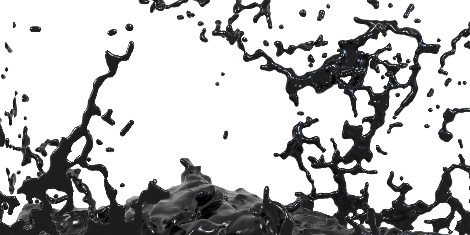 fountain, ink diffused in the air crude oil abstract background splattered oil photo