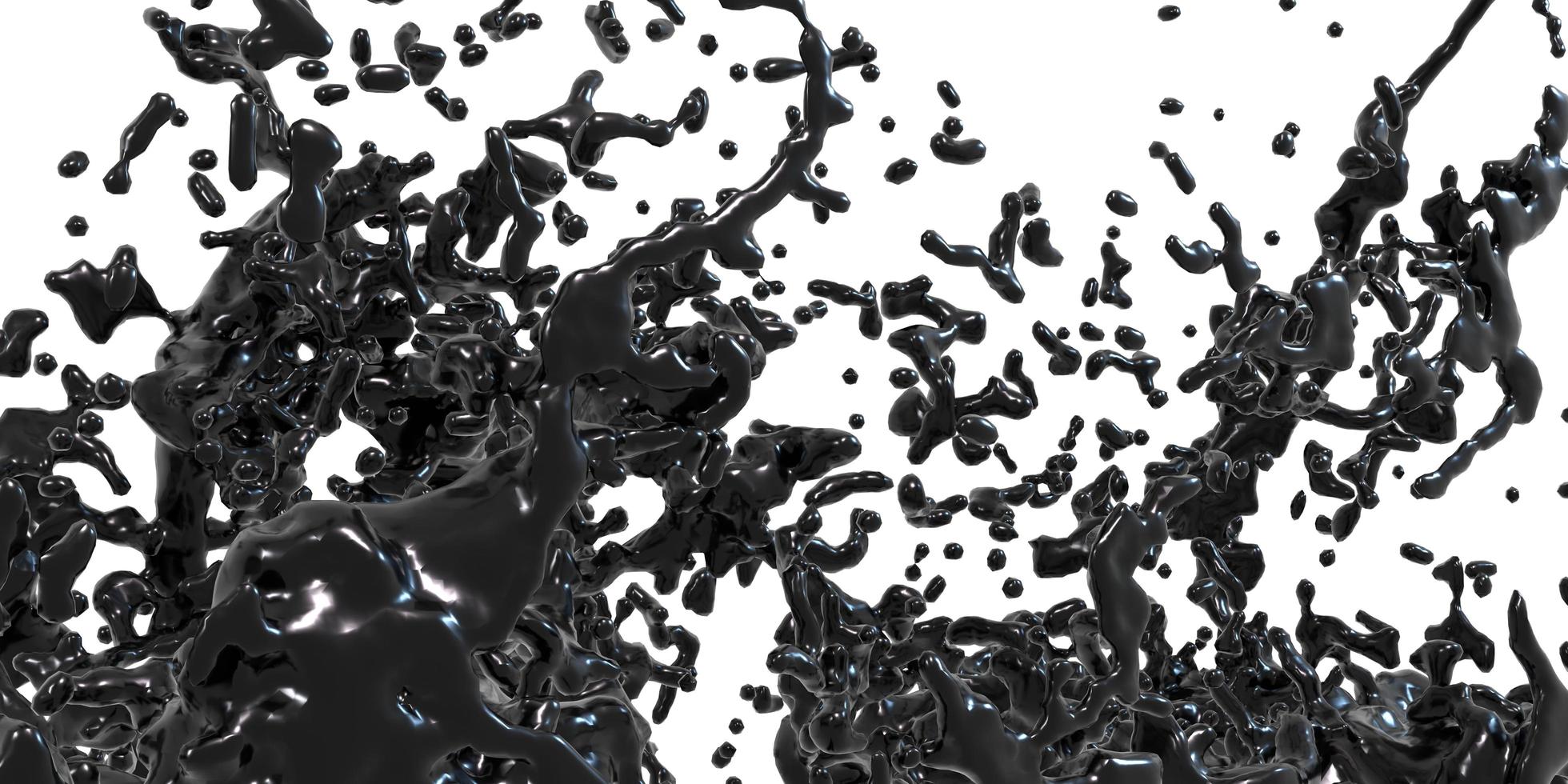 fountain, ink diffused in the air crude oil abstract background splattered oil photo