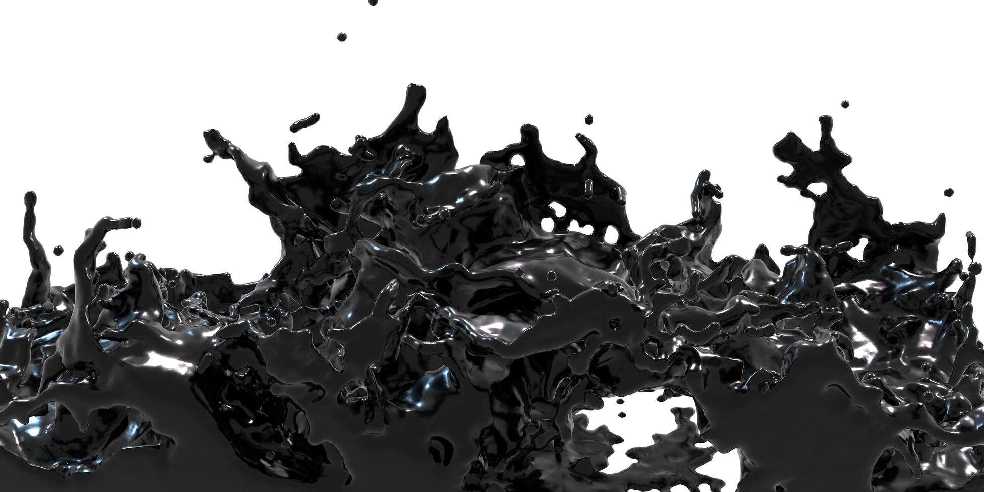 fountain, ink diffused in the air crude oil abstract background splattered oil photo