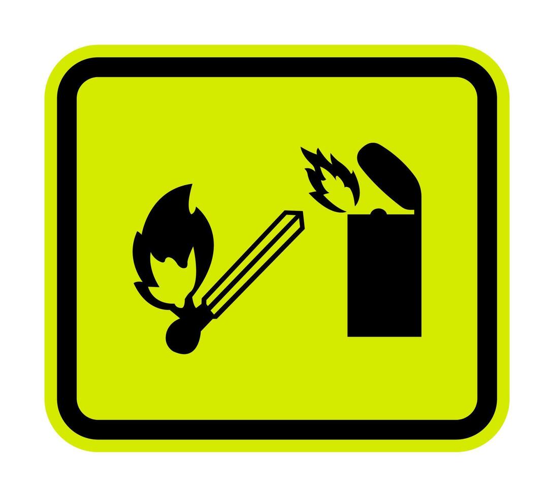 No Lighter Symbol Sign Isolate on White Background,Vector Illustration vector