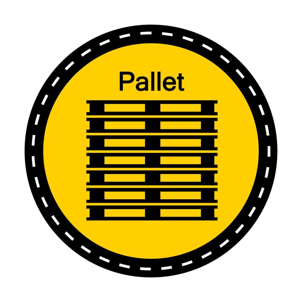 icono de ppe apilar correctamente símbolo signo sobre fondo negro sobre fondo negro vector