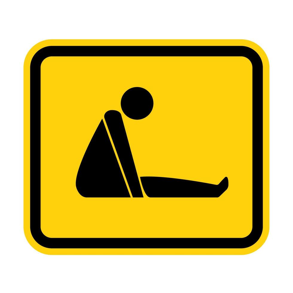 Confined Space Symbol Sign Isolate On White Background,Vector Illustration EPS.10 vector