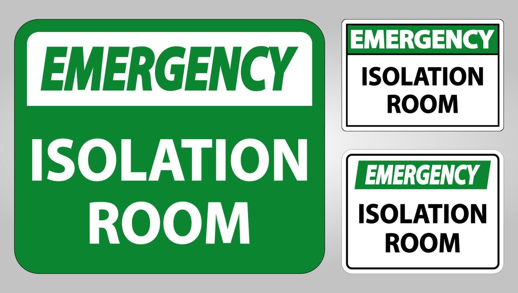 Emergency Isolation room Sign Isolate On White Background,Vector Illustration EPS.10 vector