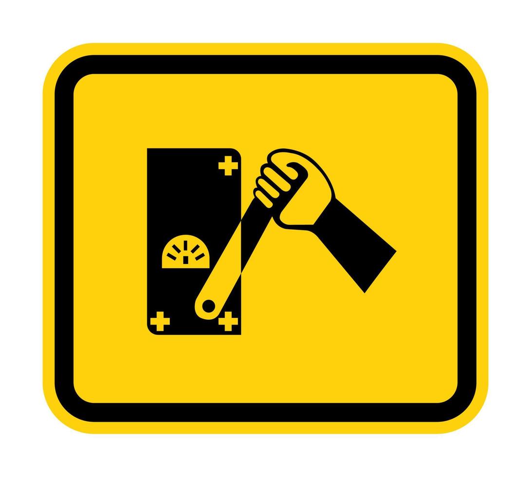 Do Not Touch Men Working Symbol Sign Isolate on White Background,Vector Illustration vector