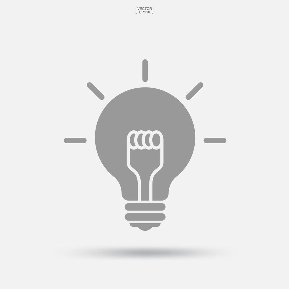 Light bulb icon. Lamp sign and symbol. Vector. vector