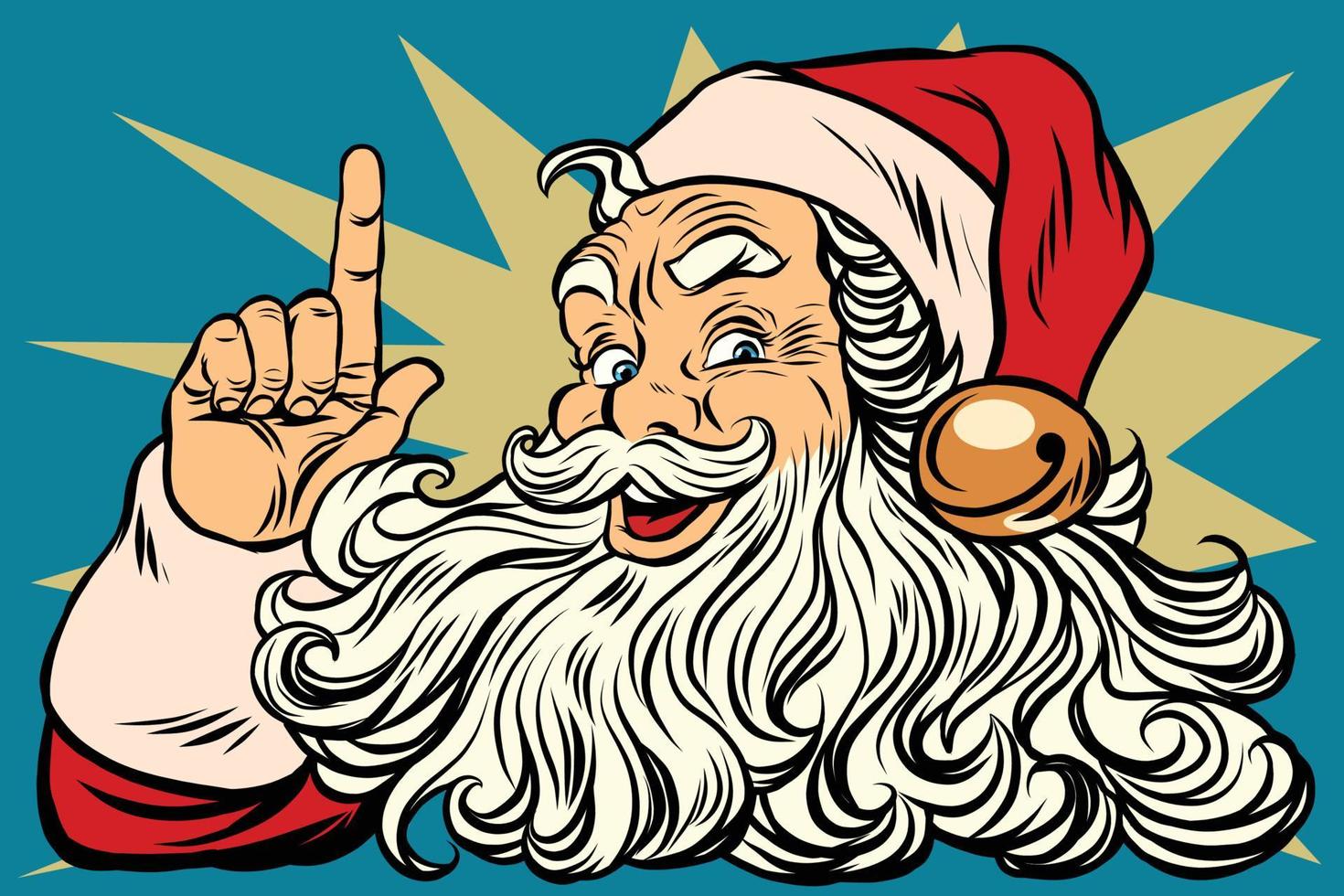 santa claus recuerda que se acerca la navidad vector