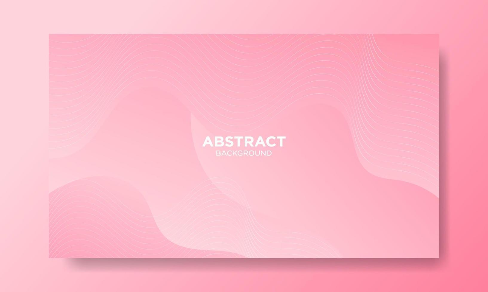 Abstract Pink Fluid Wave Background vector