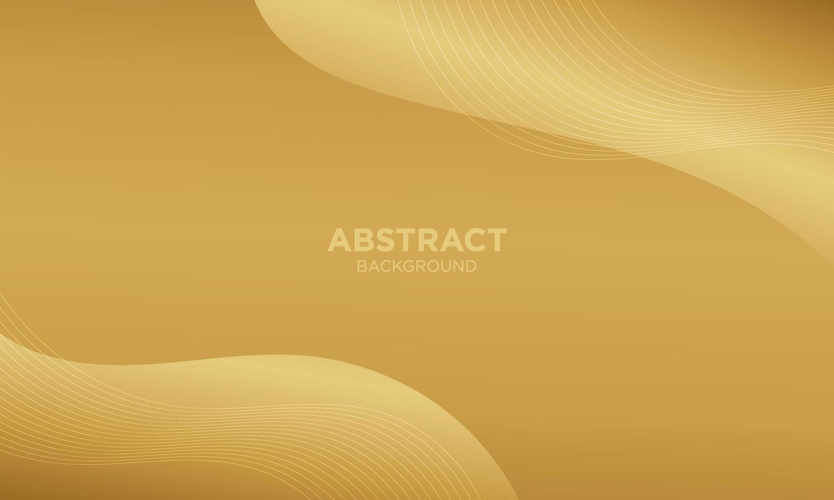 Fondo de onda de lujo dorado abstracto vector