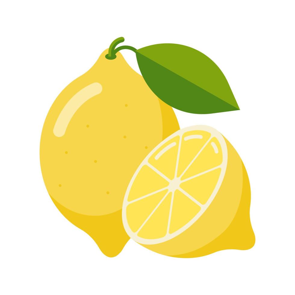 Fresh Lemon Fruit Icon vector