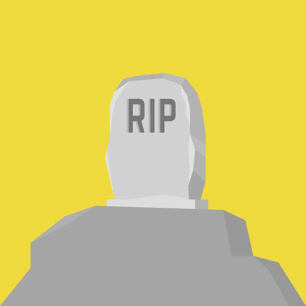 Grave flat icon. vector